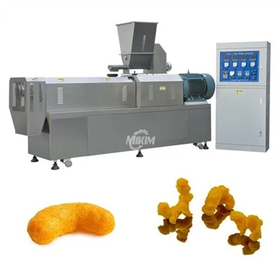 Cereali per la colazione Fiocchi di mais che preparano la macchina